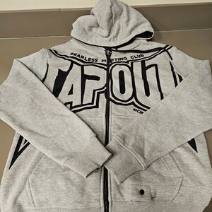 Tapout Gray Zip-Up Hoodie
